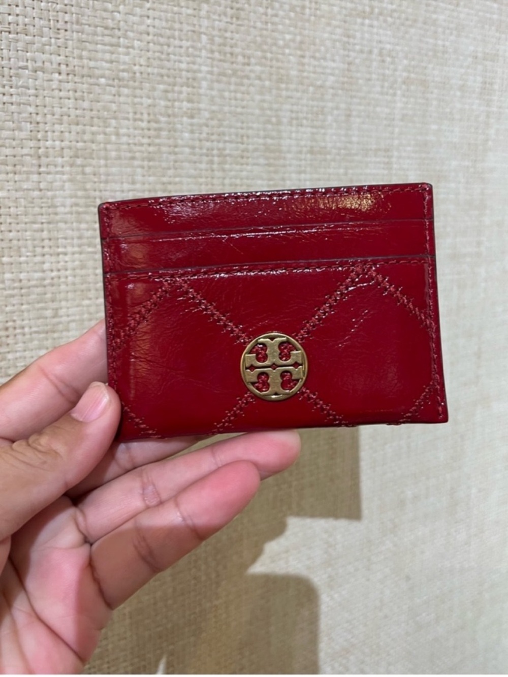 Tory Burch Willa Glazed Quilt
Slim Card Case Wallet In